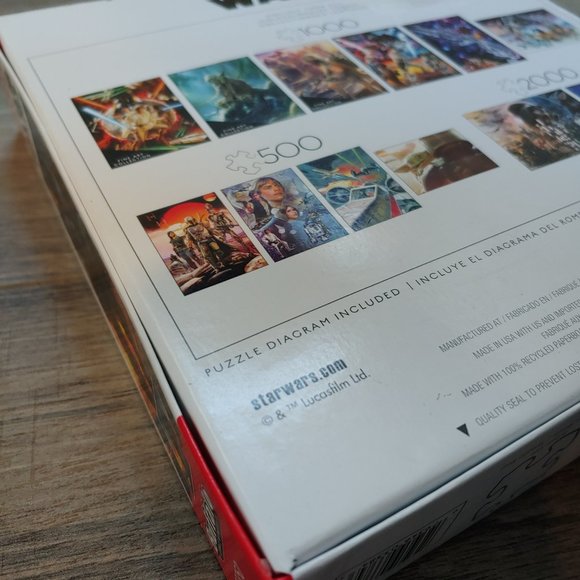 New Sealed Star Wars Mandalorian & Baby Yoda 500 Piece Puzzle by Buffalo Games - Picture 6 of 6